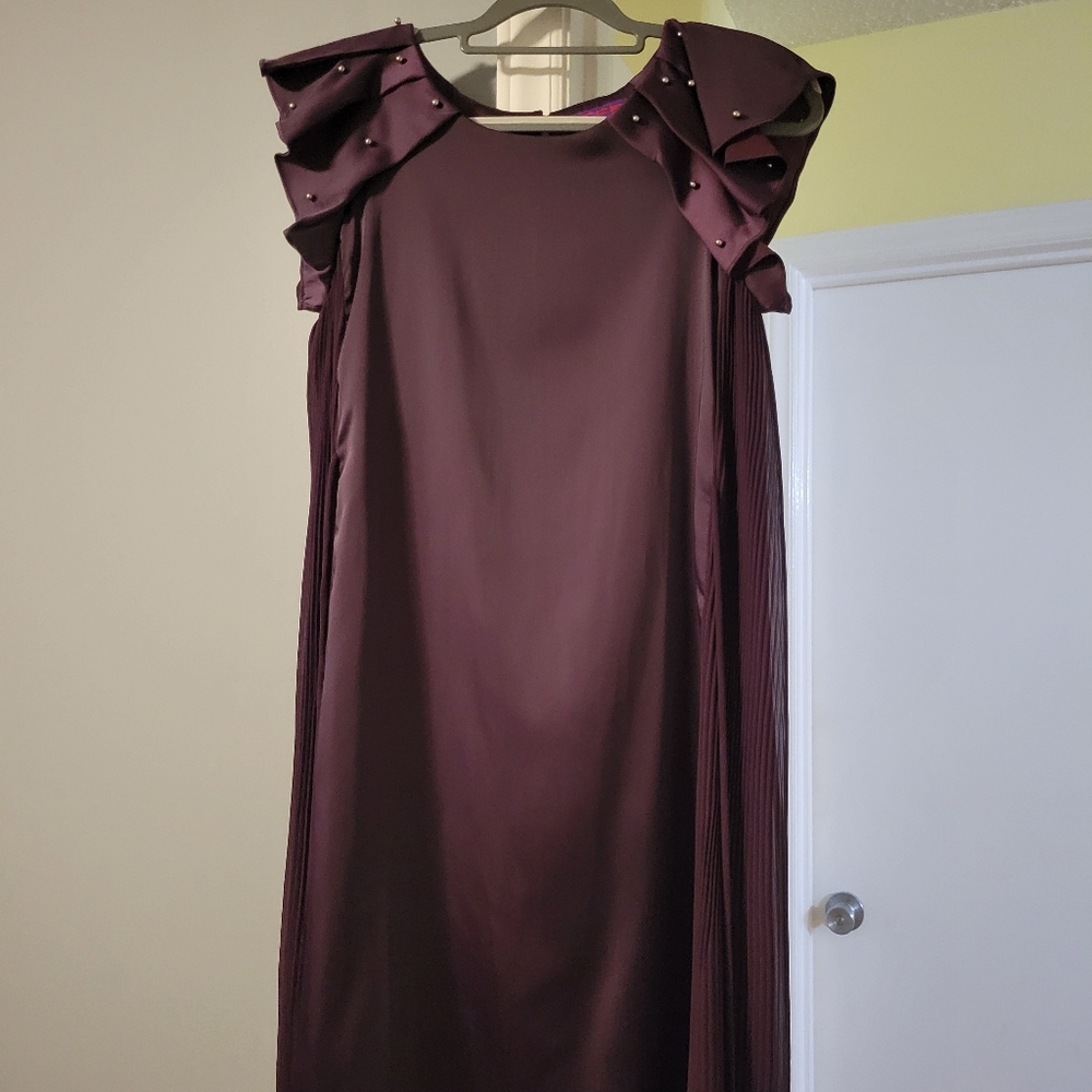 Beautiful purple satiny dress size 40 European size 8 US